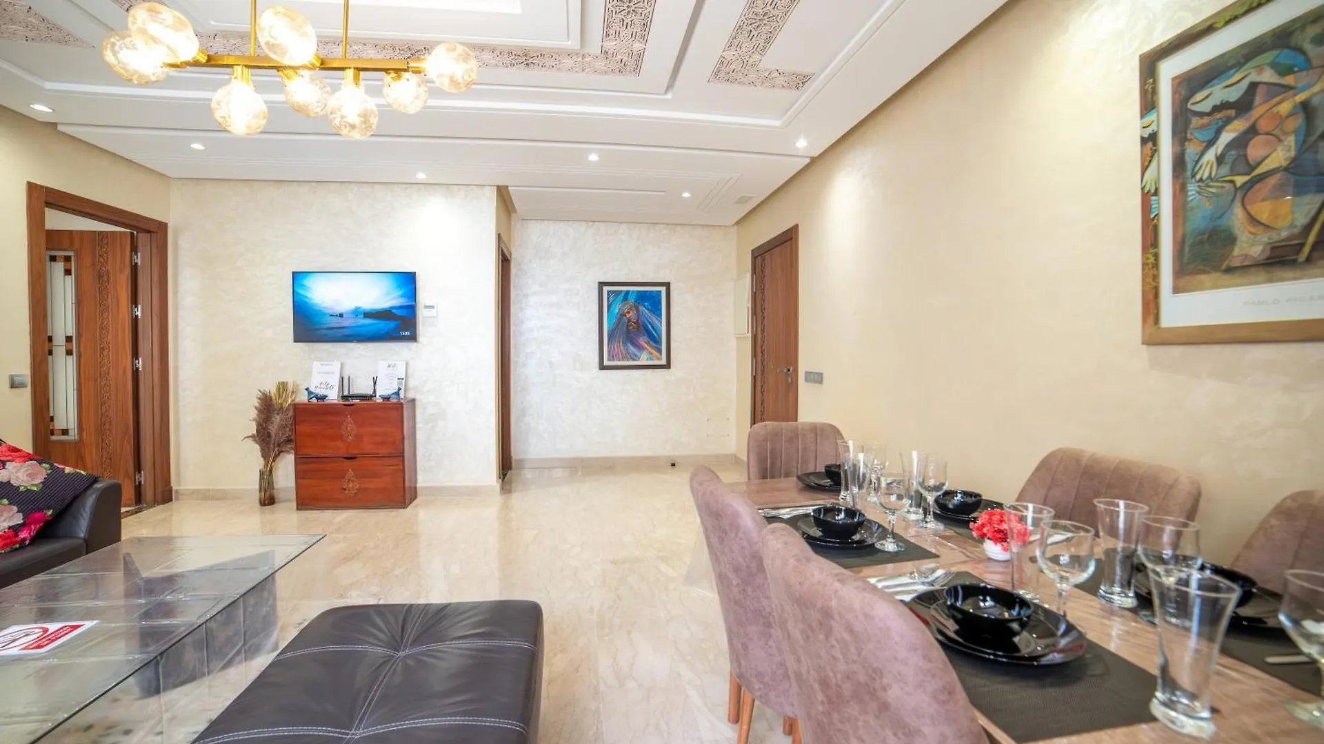 Luxury Seafront Apartment 101Sqm With 2 Bedrooms And Wi-Fi Unlimited Agadir