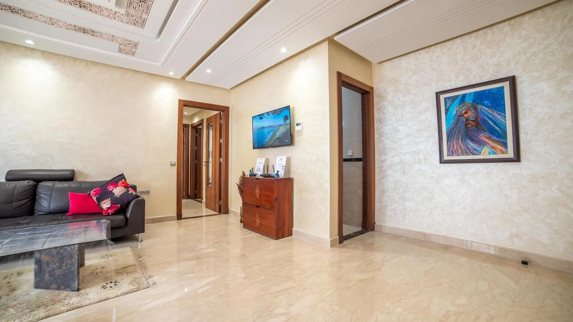 Luxury Seafront Apartment 101Sqm With 2 Bedrooms And Wi-Fi Unlimited Agadir 0*,  Maroko